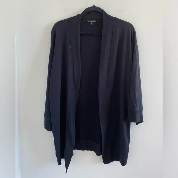Beyond Yoga Black Open Mind Maternity Cardigan Size XS - Image 4