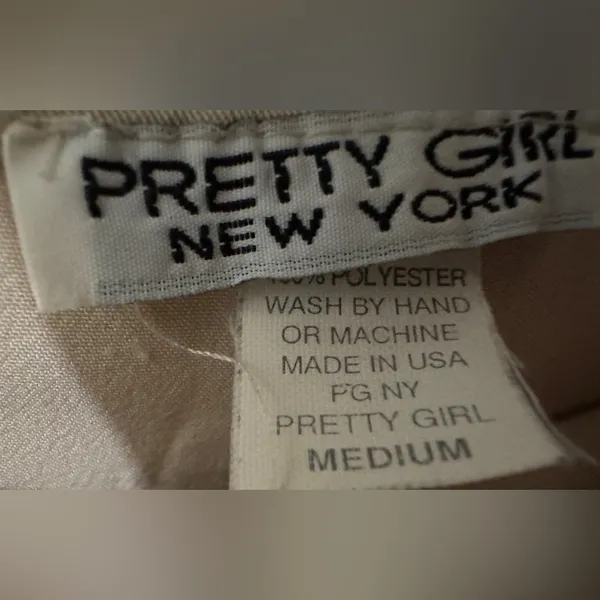 Pretty Girl New York | NWOT USA Beige Wide Leg Cropped Pants (size M) - Image 8
