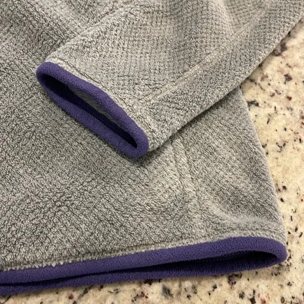 Patagonia Re-Tool Snap-T Pullover Women M Grey Purple‎ Fleece Gorpcore Polartec - Image 6