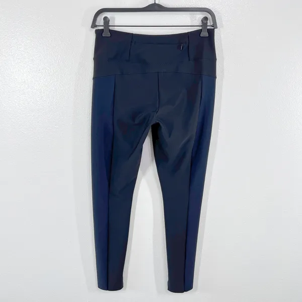 Athleta Stellar Tight Pants Small Black Travel Leggings‎ Zipper Pocket Women's - Image 4