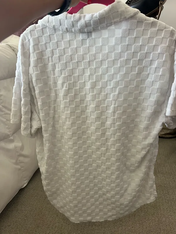Rhythm Jacquard Terry Shirt - Off White - Image 8
