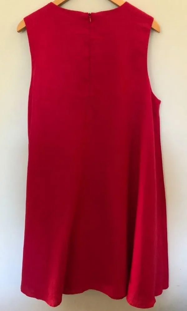 Anthropologie Bright Pink Maeve Womens Shift Dress - Image 2
