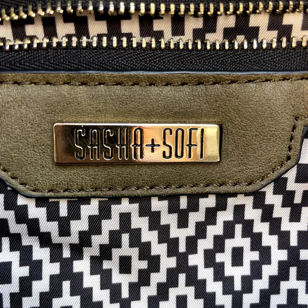 Sasha + Sofi Faux Leather Backpack Olive Brown - Image 5