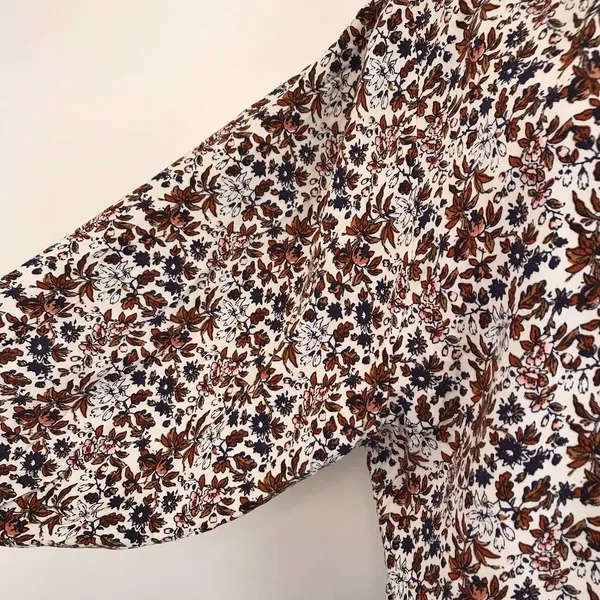 NWT Abound Floral Balloon Sleeve Oversized Blouse - Image 2