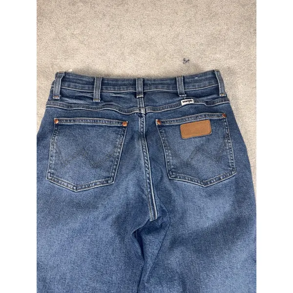 Wrangler Wild West 603 Jeans Women's High Rise Straight Blue Jeans 27 - Image 7