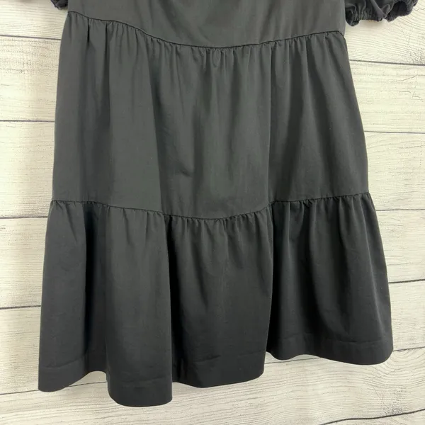 Gianni Bini Black Puff Sleeve Mini Dress Size‎ Large Going Out Party Babydoll - Image 4