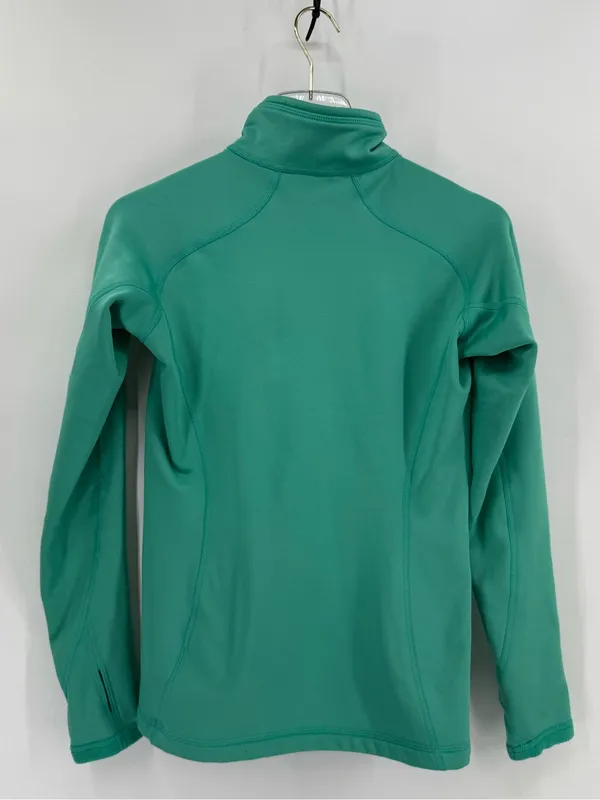 Mountain Hardwear teal 1/4 zip pullover size small - Image 2