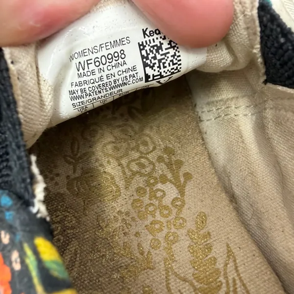 Keds Rifle Paper Co Triple Decker Floral Slip On Sneakers Black Womens 7.5 - Image 7