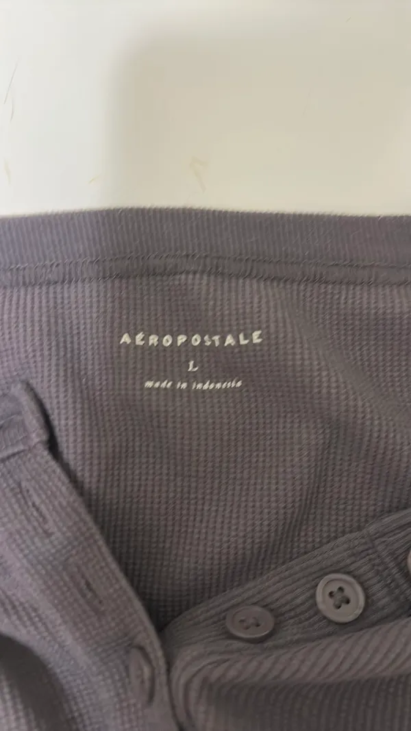 Aeropostale Long Sleeve Waffle Knit Cropped - Image 3