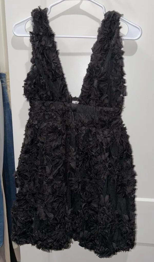 Black Mini Dress Size M - Image 3