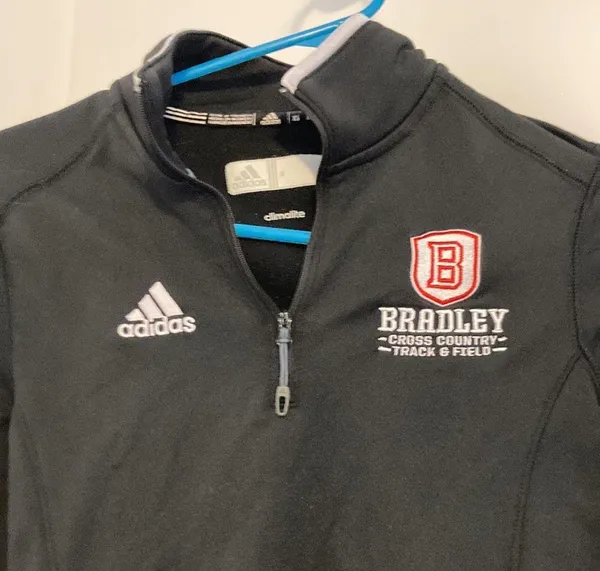 Adidas climatelite Bradley University quarter zip pullover sz xs - Image 2