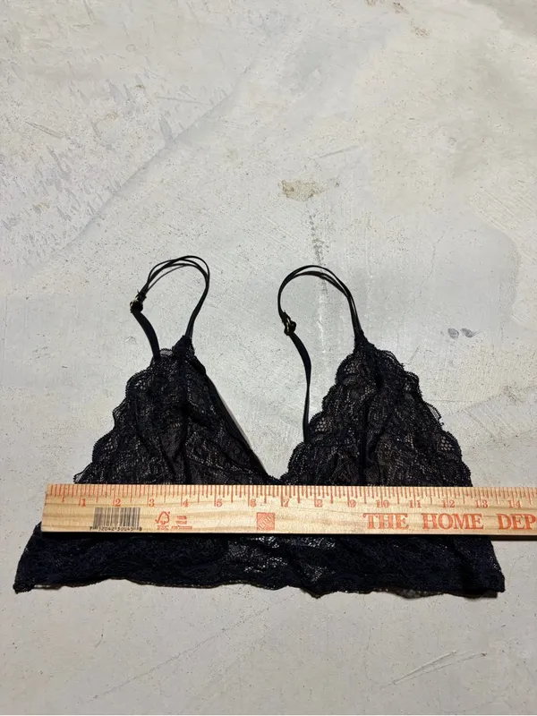 Madewell Black Lace Bralette medium - Image 2