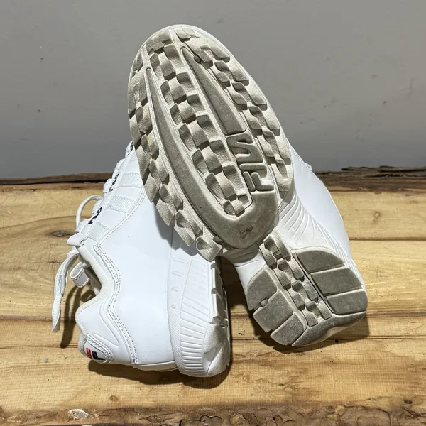 Fila Formation Shoes Size‎ 8D Casual Sneakers White Leather Low 5CM00514-125 - Image 9