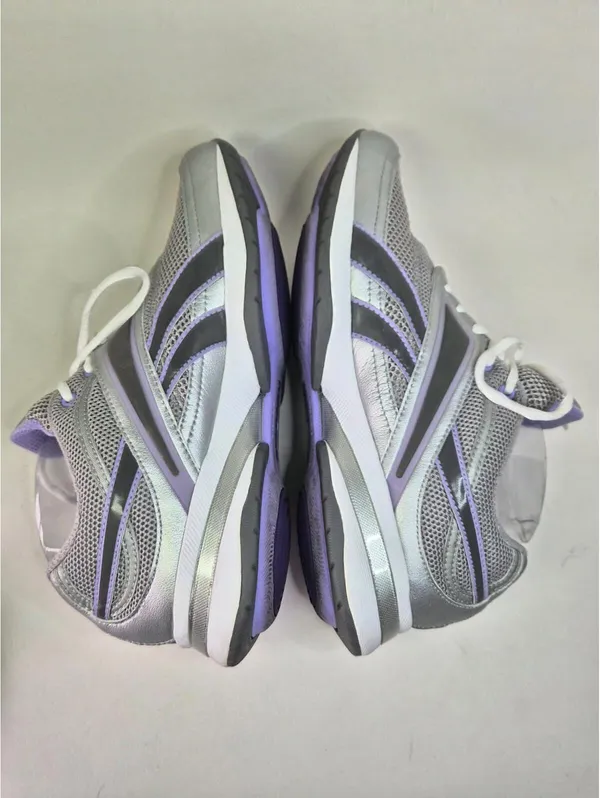 Reebok Easy Tone Rocker Sole Toning Sneakers Gray & Purple 8.5 - Image 2