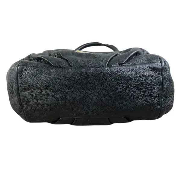 MARC By MARC JACOBS Classic Q Fran Cow Leather Handbag Black Timeless Satchel - Image 7