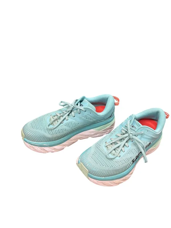 Hoka One Bondi 7 wms teel green walking running sneakers sz 8..5 SKU 10-415 - Image 16