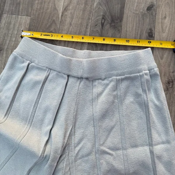 Brandy Melville Sage Collective Sage Green Knit Wide Leg Sweater Pants Size S - Image 4