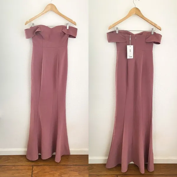 Likely‎ Bartolli Off Shoulder Mermaid Gown Rose Pink 0 NWT - Image 4