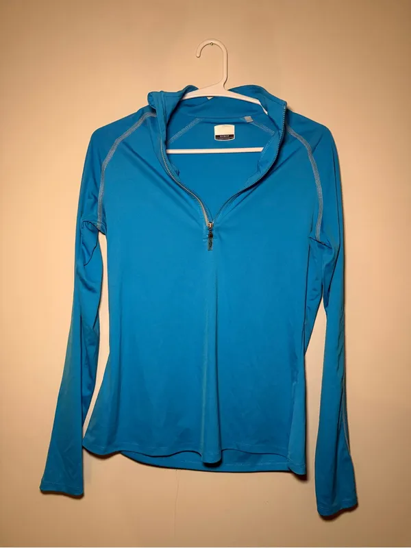 Callaway Blue Long-Sleeve Golf Quarter-Zip Women’s S - Image 2