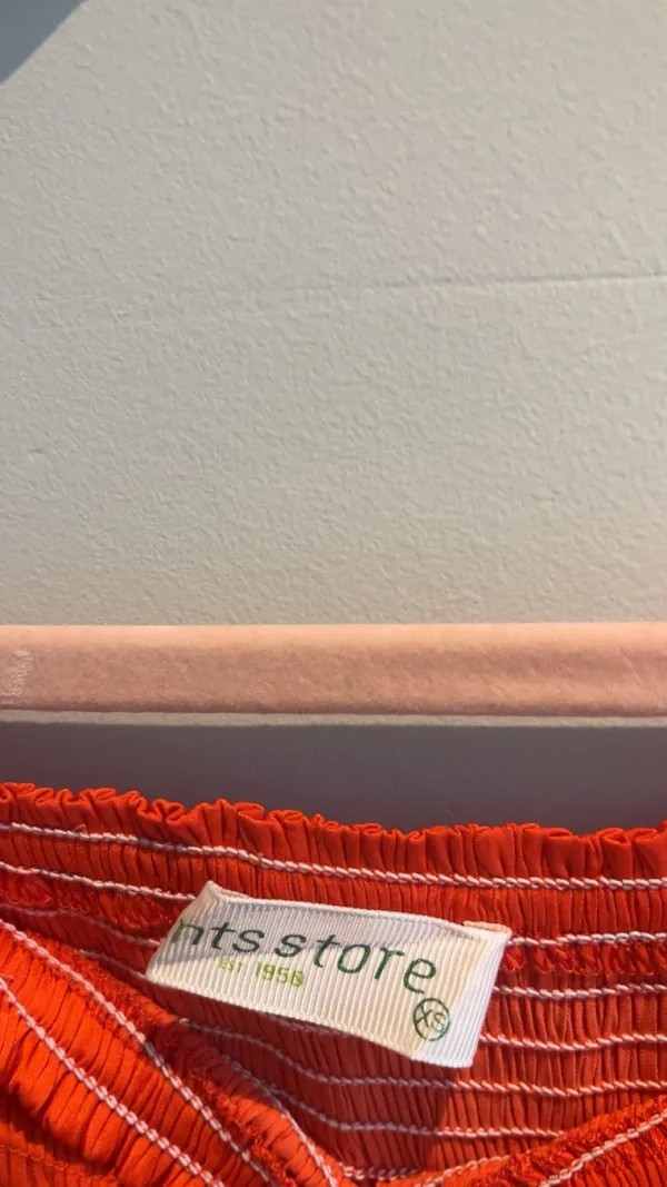 The Pants Store Smocked waist dress shorts orange - Image 3