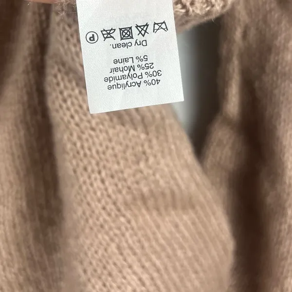 MADEWELL et Sézane BRIGITTE WOOL SWEATER size small in tan Maeve - Image 5