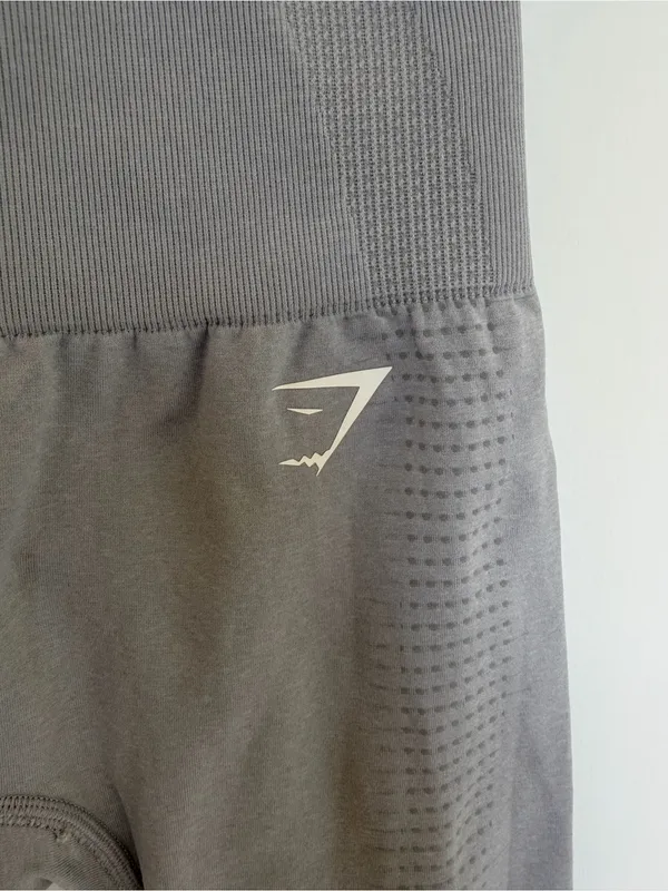Gymshark Vital Seamless Leggings Gray High‎ Rise XS Athletic Workout - Image 2