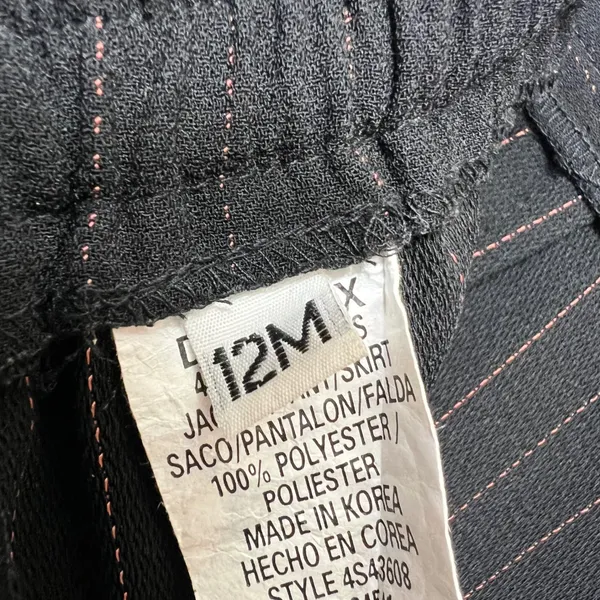 Vintage Dani Max Pinstripe Dress Pants Elastic Waist Trousers‎ Career Size 12 - Image 8
