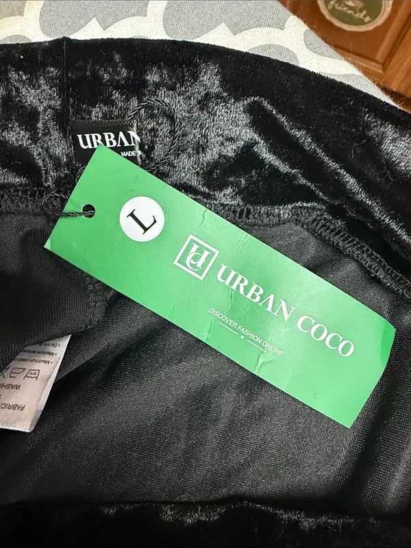 Urban Coco Velvet Skater Skirt - Image 4