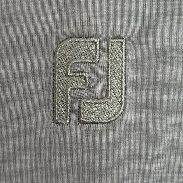 FootJoy Womens Gray Green Striped Sleeveless Quarter‎ Zip Golf Polo Shirt Size M - Image 9