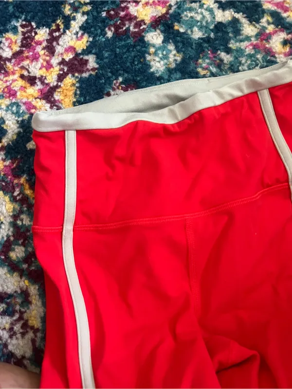 Athleta red striped leggings xxs - Image 6