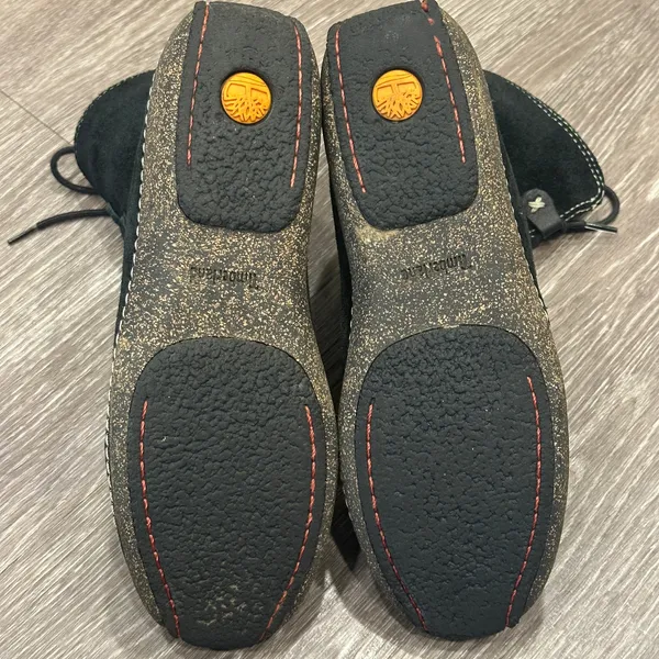 Timberland Black Reykir Ghillie Suede Lace-Up Sherpa‎ Moccasin Boots Boho Cozy 8 - Image 7