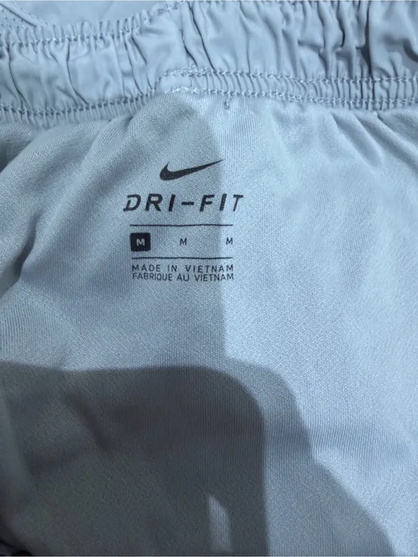 Nike Women's Pale Gray Athletic Running Shorts - Image 5
