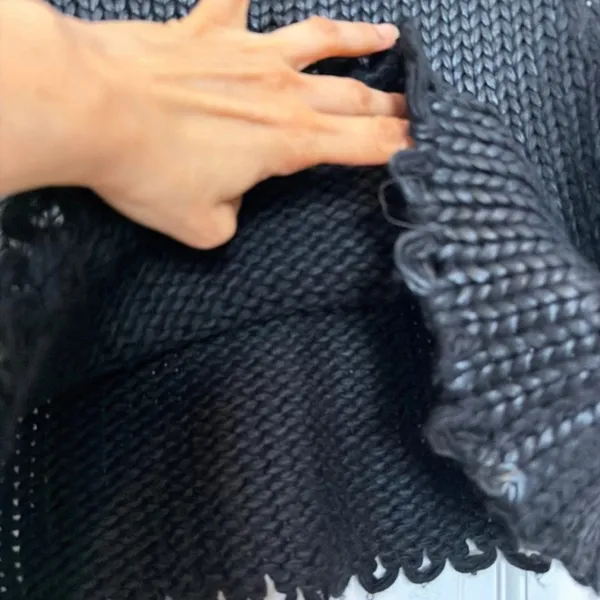 Zara Charcoal Cropped Ribbed Knit Tank - Image 3