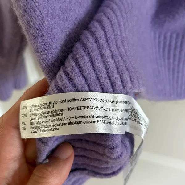 Zara Purple Turtleneck‎ Sweater - Image 4