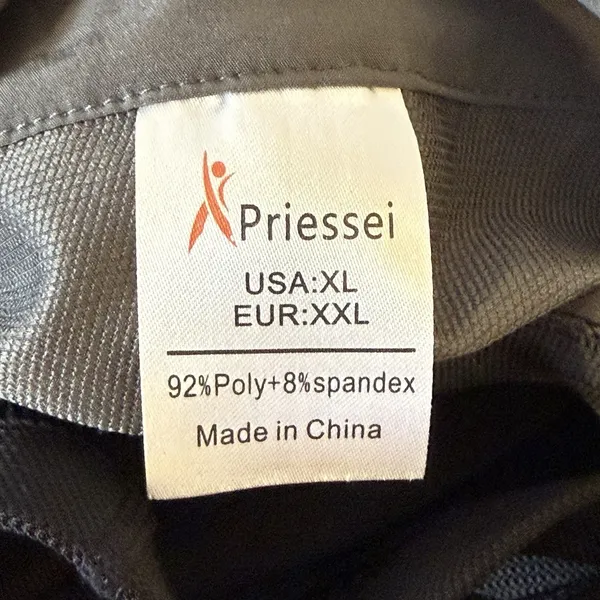 Priessei Women's Bike Cycling Shorts Size‎ XL Gray Pink Padded Athletic Sports - Image 10