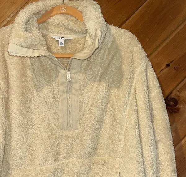 Joylab cream fleece quarterzip pullover sweatshirt - Image 3