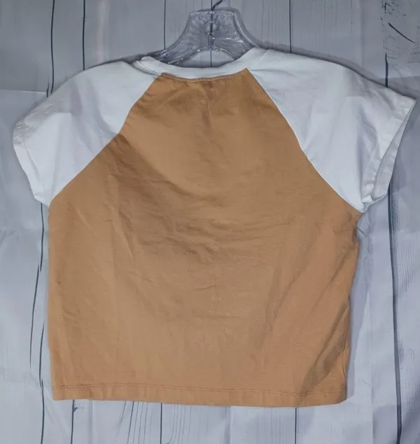 Hurley short sleeve have a nice day cropped top NWOT - Image 3