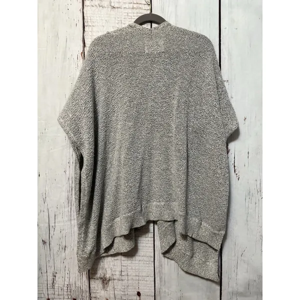 Aritzia TNA Ionic Cape Gray Oversized Knit Open Cardigan Size Medium - Image 2