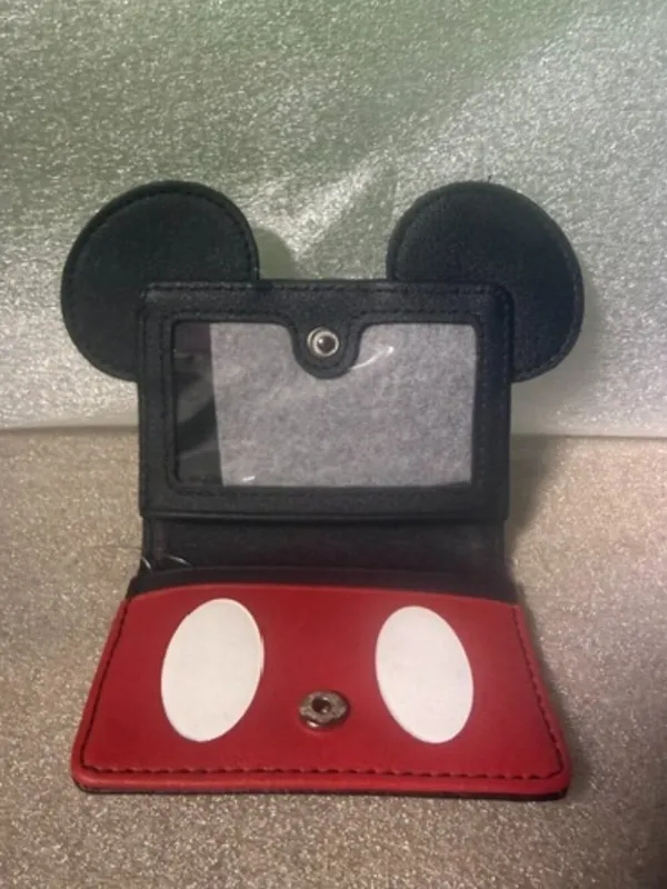 Disney Mickey Mouse Ears Card Wallet ID Holder Snap Closure NWT - Image 3