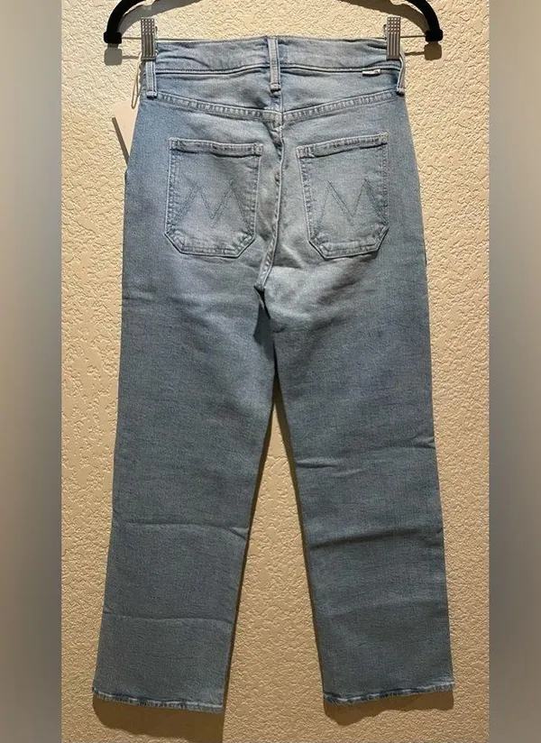 NWT MOTHER Denim The Patch Rambler Ankle Norway Dude Wash Size 25 - Image 7