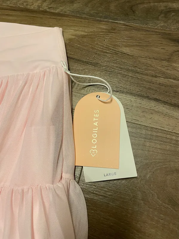 NWT! Popflex Target X Blogilates Women's Ballerina Skort Skirt Pink Size Large - Image 4