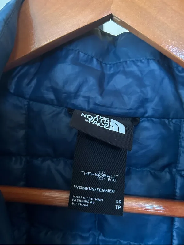 The North Face Women's ThermoBall Eco Jacket Shady Blue Navy Lightweight Size XS - Image 6