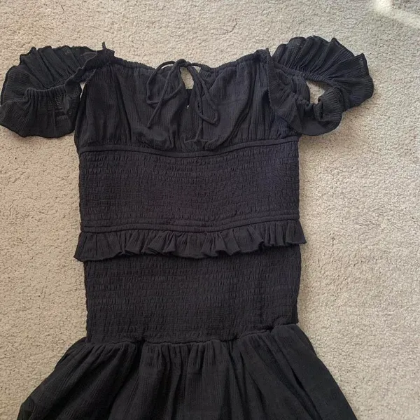 Black Mini Dress - Image 3