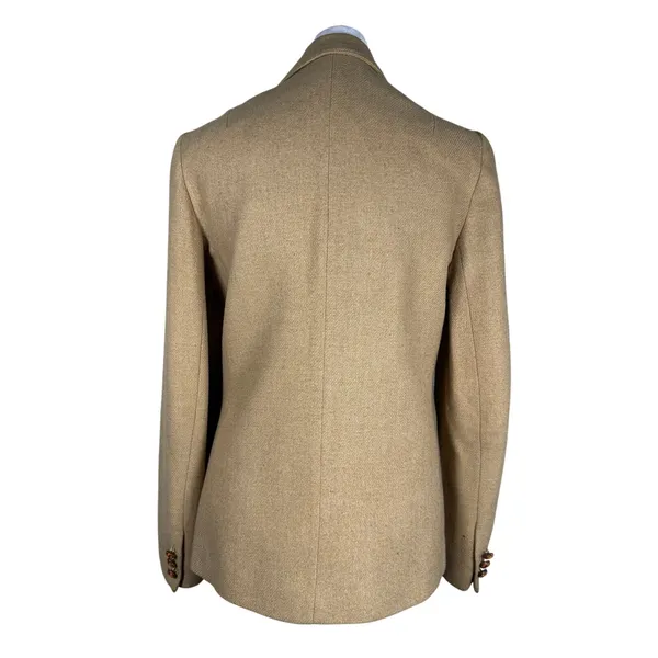 Vintage ‘90s Londonderry by Peabody Tan Wool Blend Single Breasted Blazer - Image 6