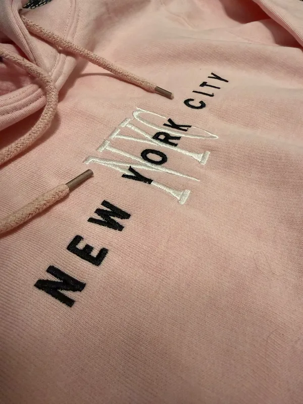 Pink NYC Sweatshirt Size M - Image 3
