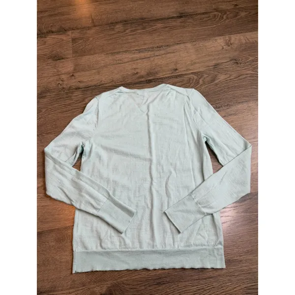 EUC Womens J Crew 100% mernio wool sweater soft mint green size S - Image 2