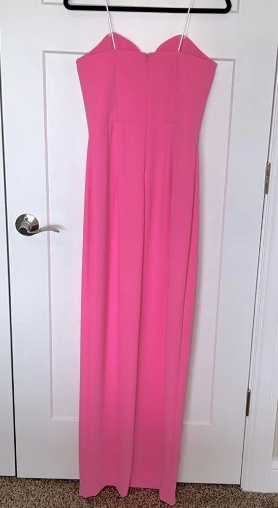 Amanda Uprichard Cherri Crepe Plunging Sweetheart Gown - Image 5
