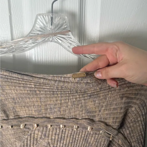 Cult Gaia Rosalia Knit Midi Dress in Canyon Tan M - Image 8