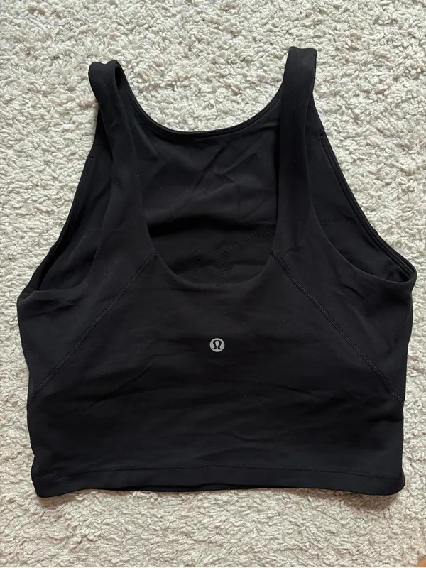 lululemon athletica Black Crop Tank Top - Image 2