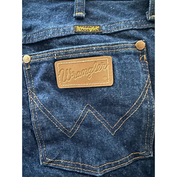 Vintage USA Made Wrangler Dark Wash High Rise Jeans - Size 12 x 32 (13MWZMR) - Image 5